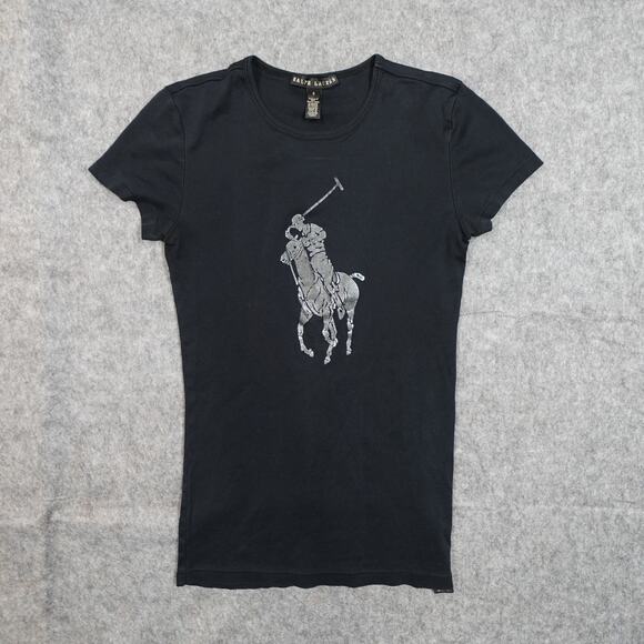 Ralph Lauren Tops - Ralph Lauren Top Womens Small Big Pony Tee Crew Neck Short Sleeve Polo Player